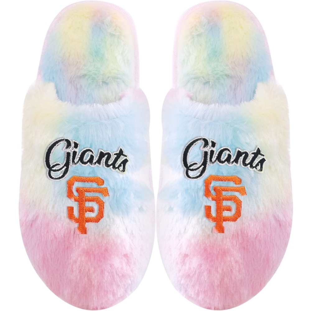 NEW San Francisco Giants Slippers‎ FOCO Women's Rainbow Slip-Ons Size 11-12 XL